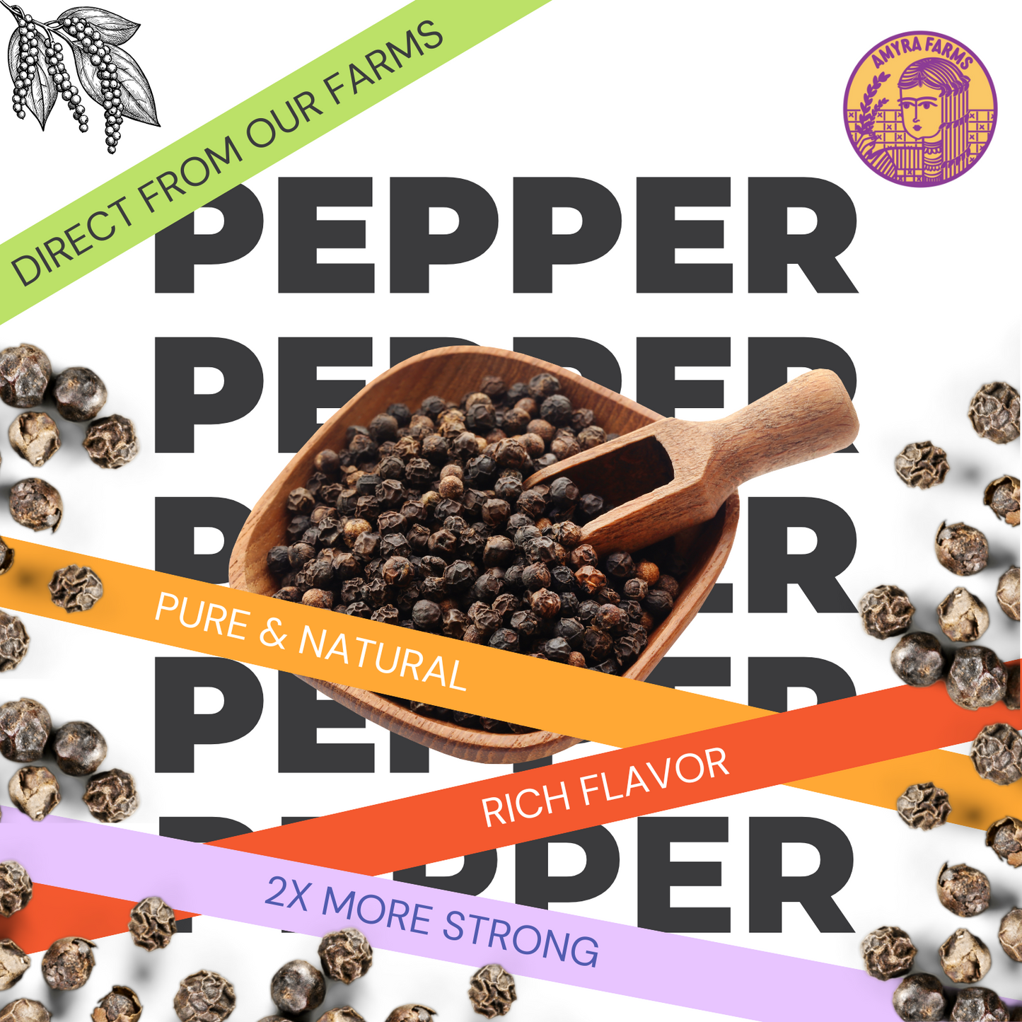 Royal Black Peppercorns