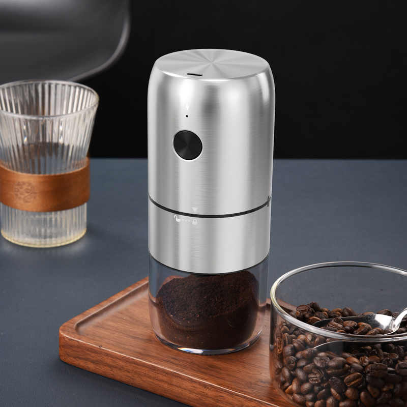 Portable Ceramic Conical Bur USB Electric Coffee Bean Grinders