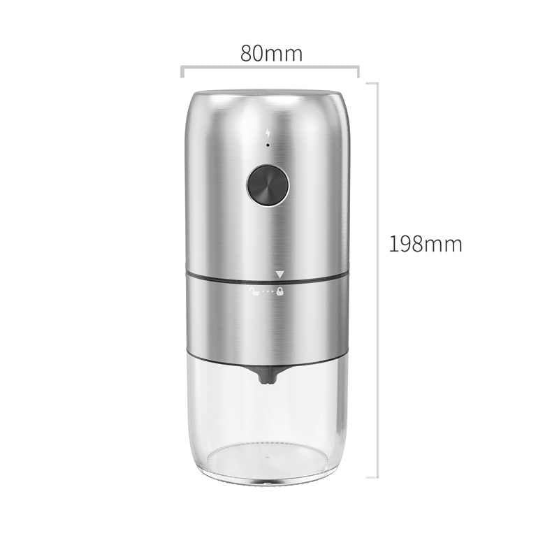 Portable Ceramic Conical Bur USB Electric Coffee Bean Grinders